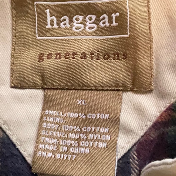 Haggar Generations Men’s 100% Cotton Barn Coat Outdoor Khaki Jacket Size X-Large - Picture 3 of 16